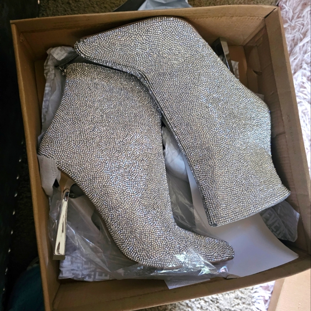 Steve Madden bling ankle booties